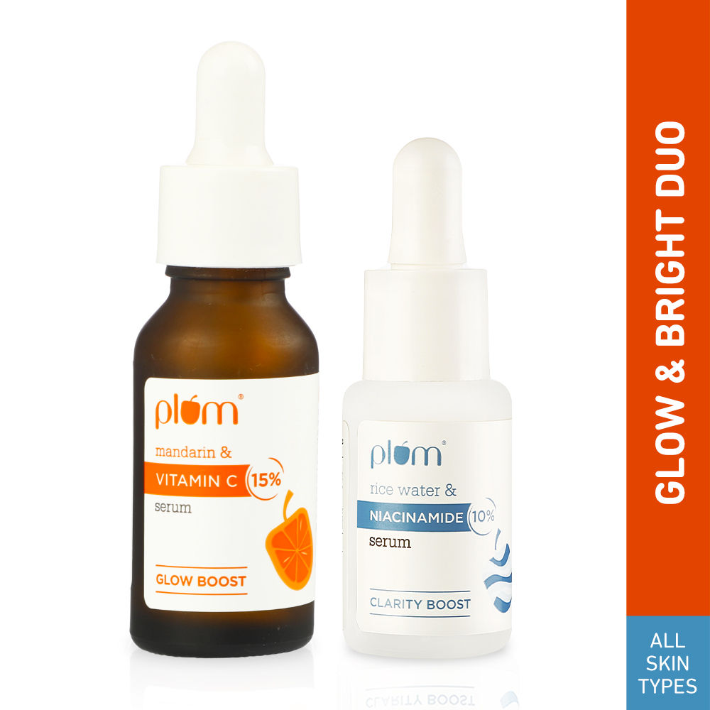 Plum Glow & Clarify Serum Combo 15 Vitamin C Face Serum + 10