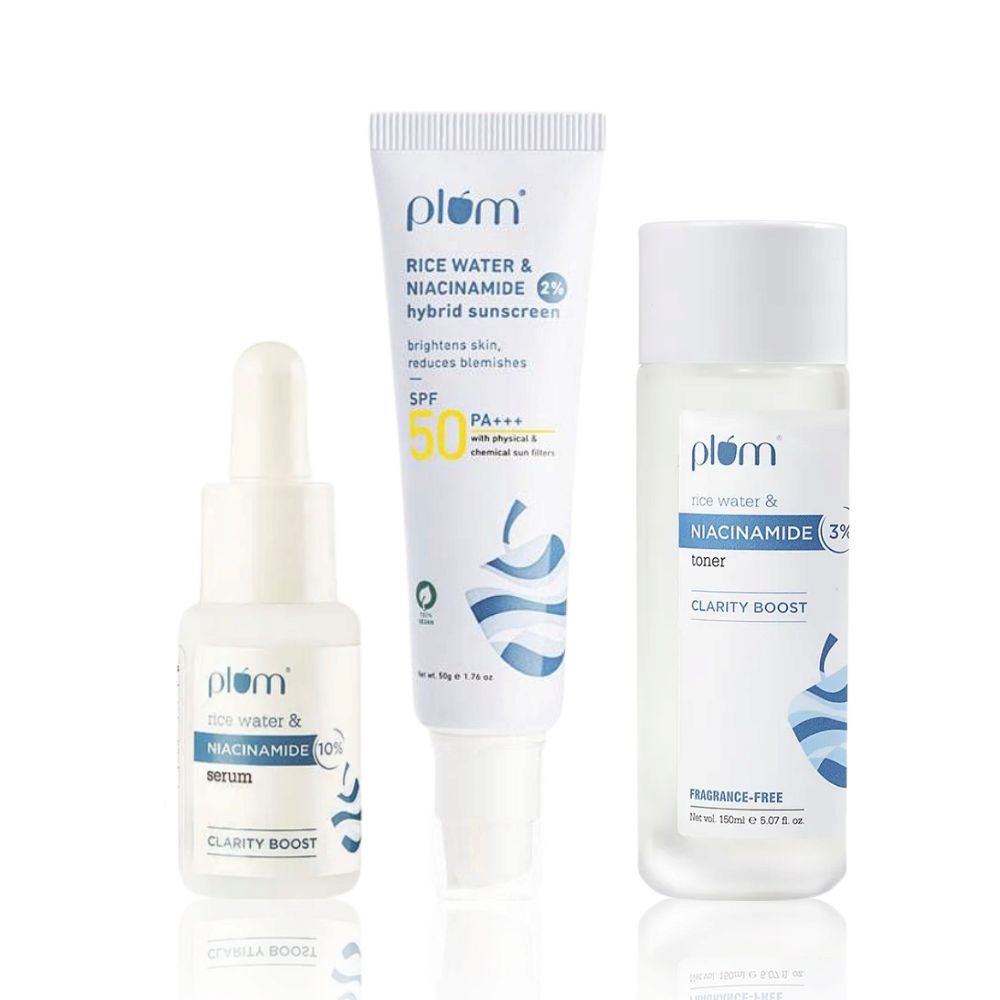 Plum Skin Brightening Kit Brightens & Improves Skin Texture Suits All