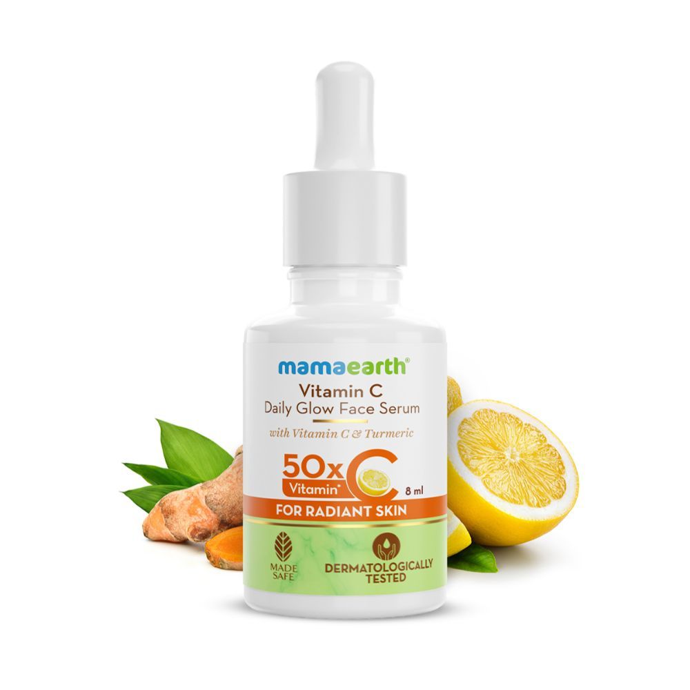 Mamaearth Vitamin C Daily Glow Face Serum, Vitamin C Face Serum For