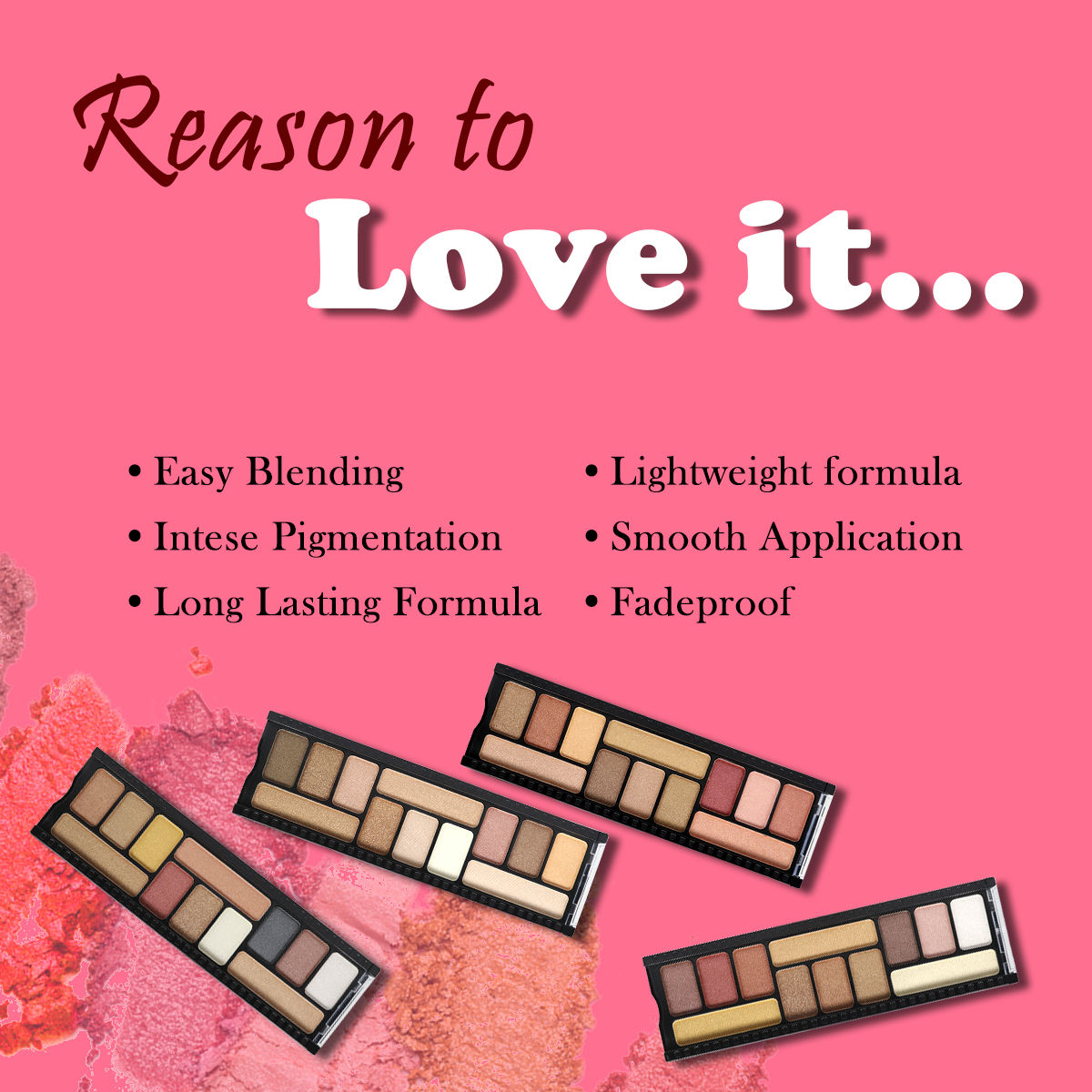 Half N Half 12 in 1 Eyeshadow & Highlighter Makeup Kit, Multicolour