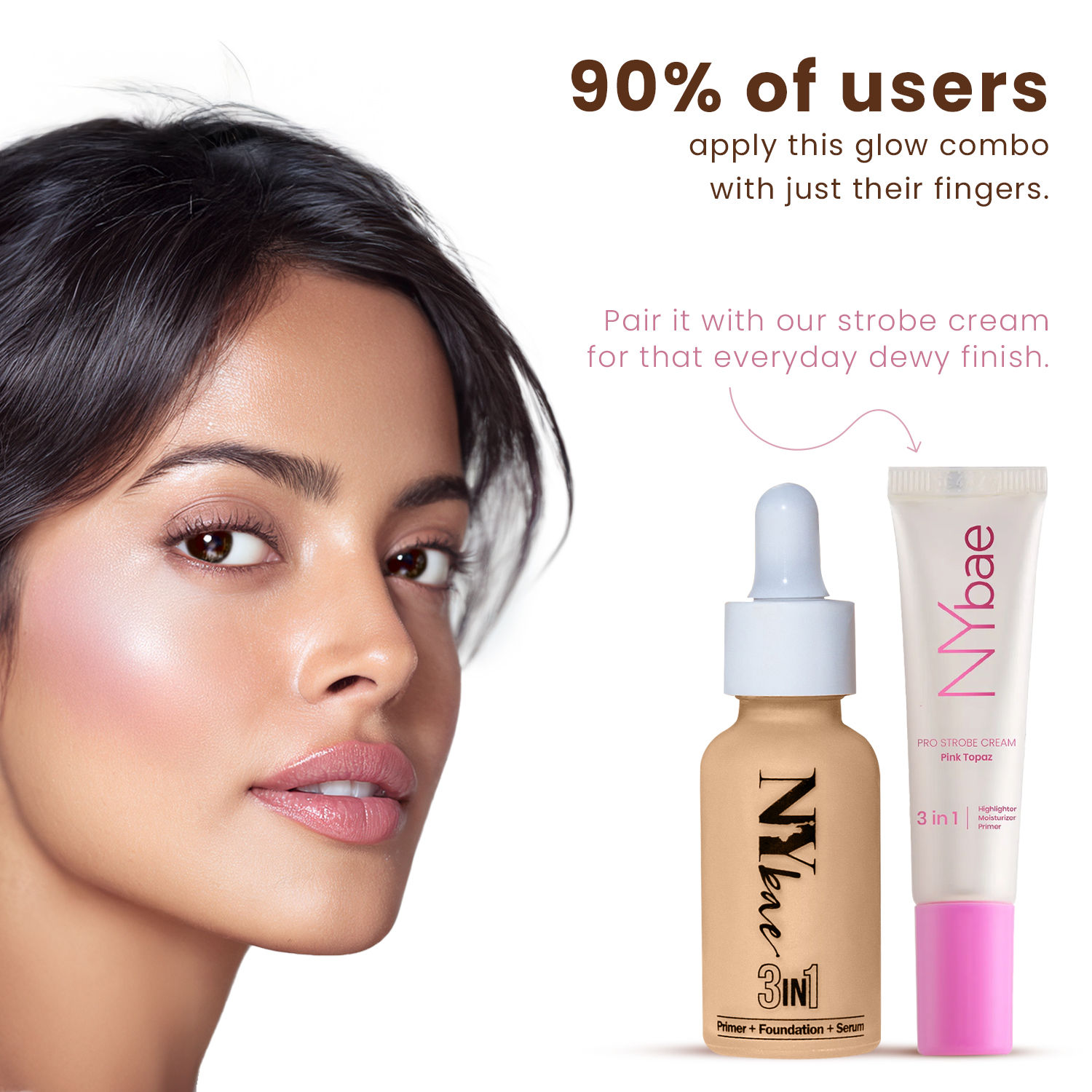 NY Bae 3 in 1 Serum Foundation with Primer - Cool Pearl 10