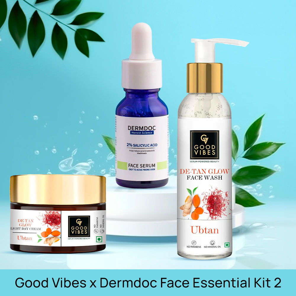 Good Vibes x Dermdoc Face Essential Kit 2 (Good Vibes De Tan Glow