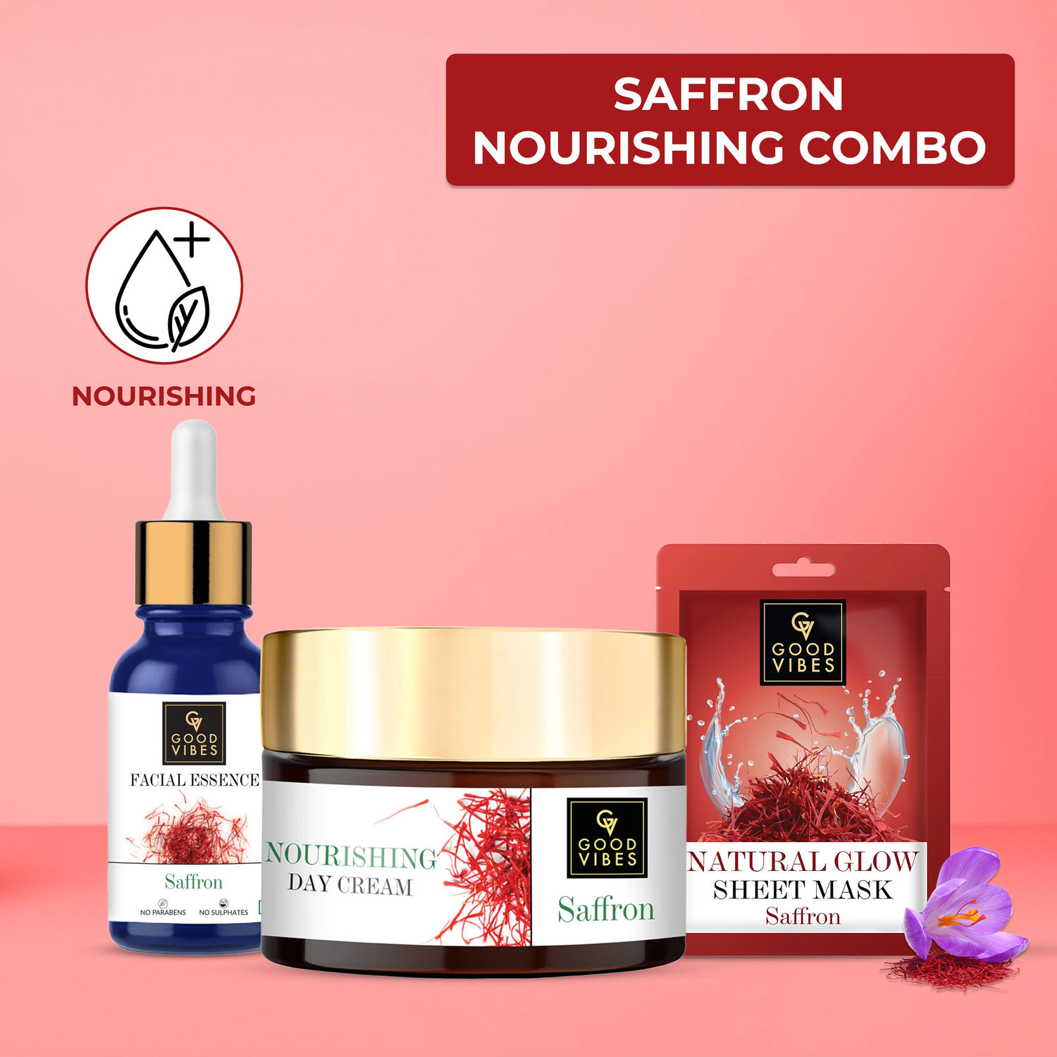 Good Vibes Saffron Nourishing Combo Summer Essential Day Cream