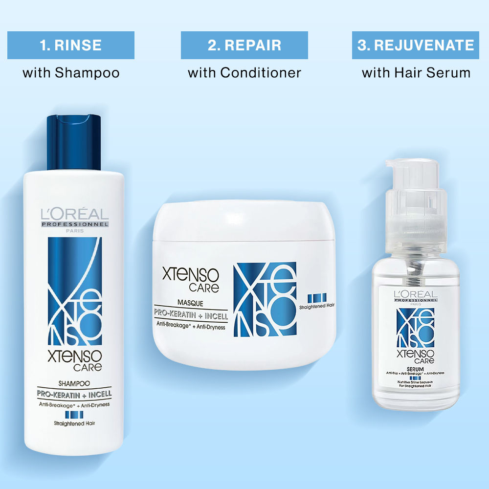 L'Oreal Professionnel Xtenso Care Shampoo + With Combo of Xtenso Care