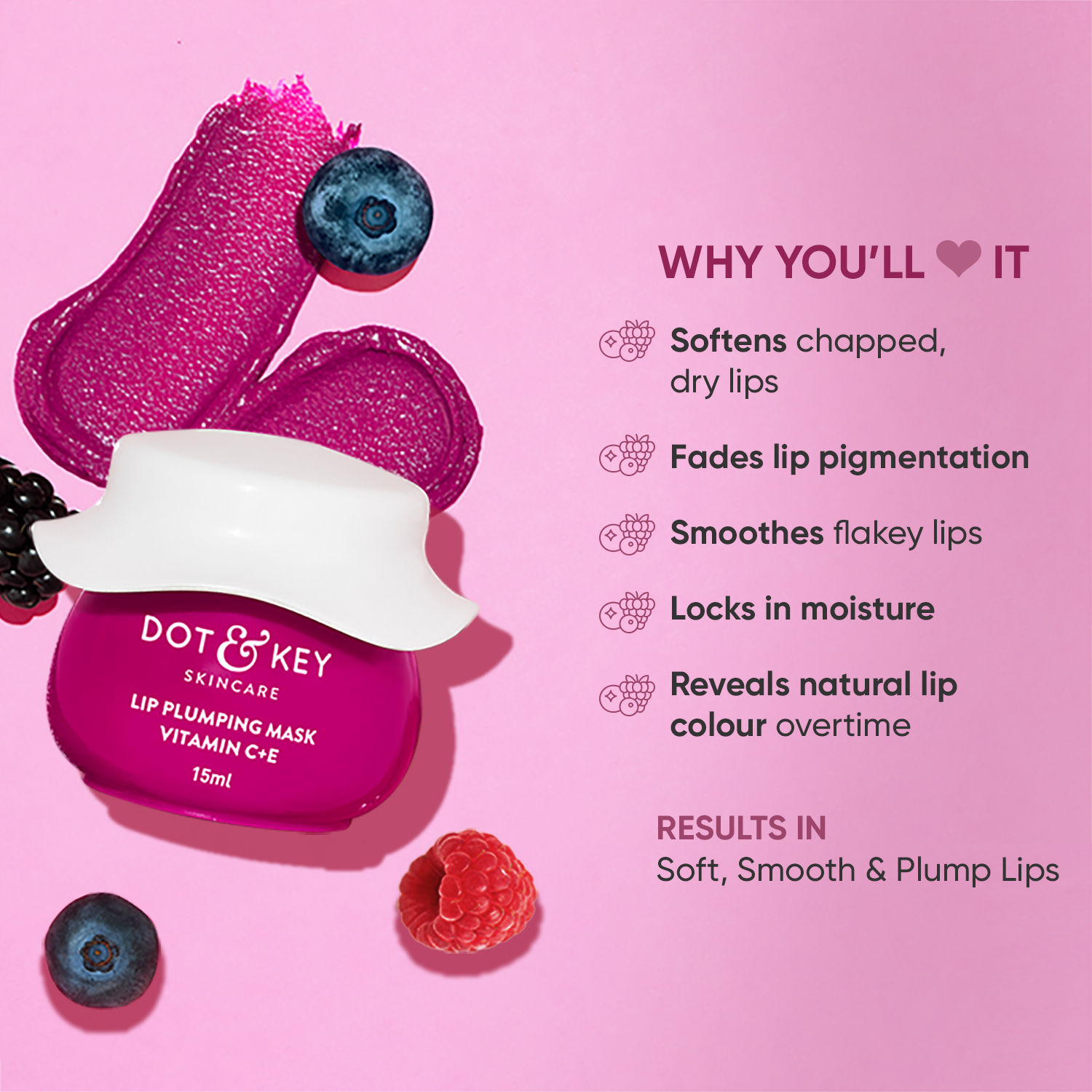 dot and key vitamin c lip balm Barrier Repair Hydrating Lip Balm In-Vivo Tested SPF 50+ PA+++ main image 0