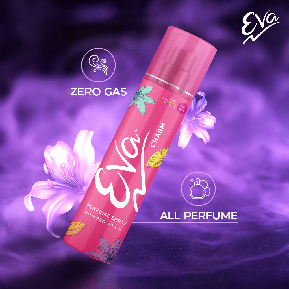 Charm No Gas Floral Grace With Shades Of Mandrine Orange & Cashmirwood
