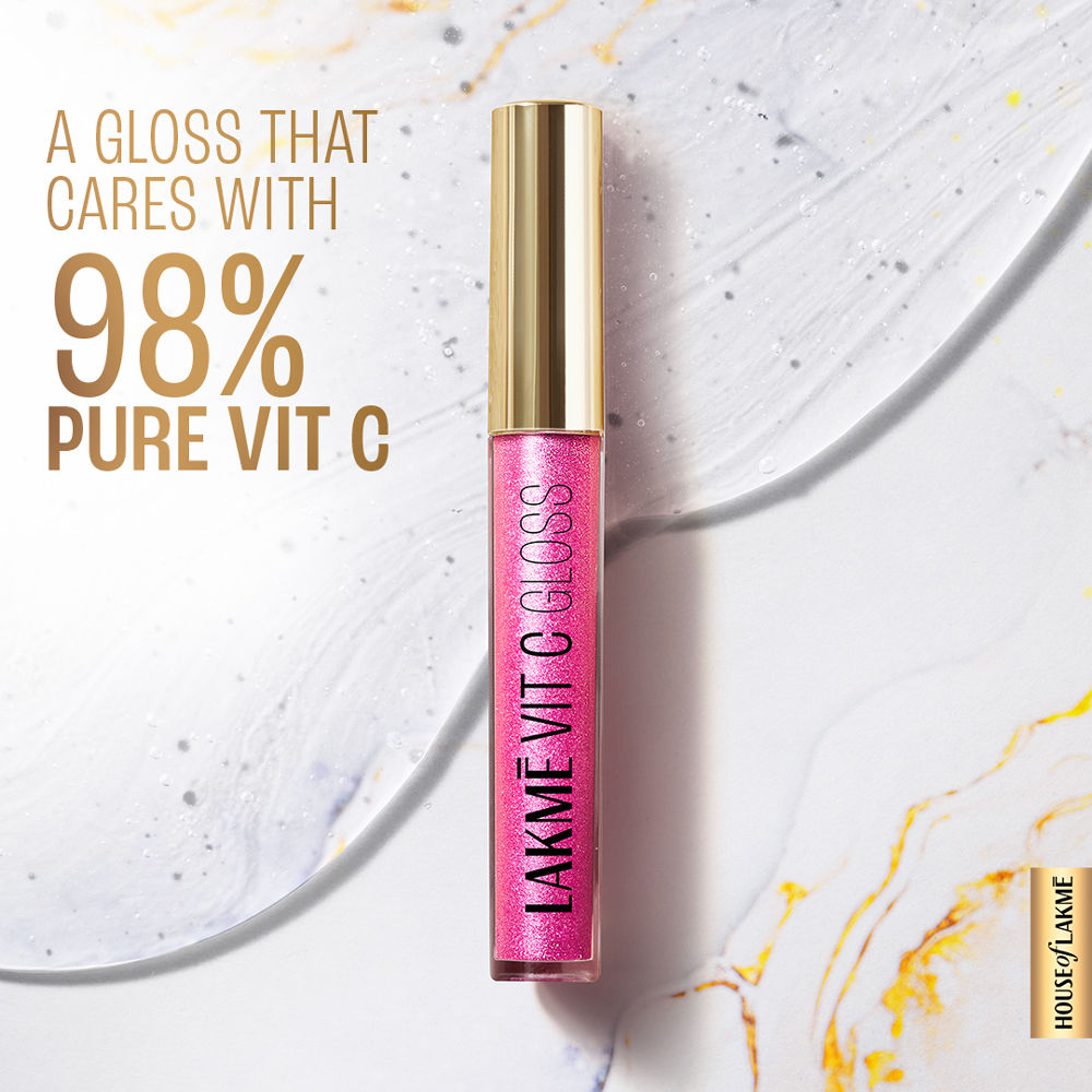 Lakme Superglow VIT-C Gloss-Insta Pink C1-2.5 ml