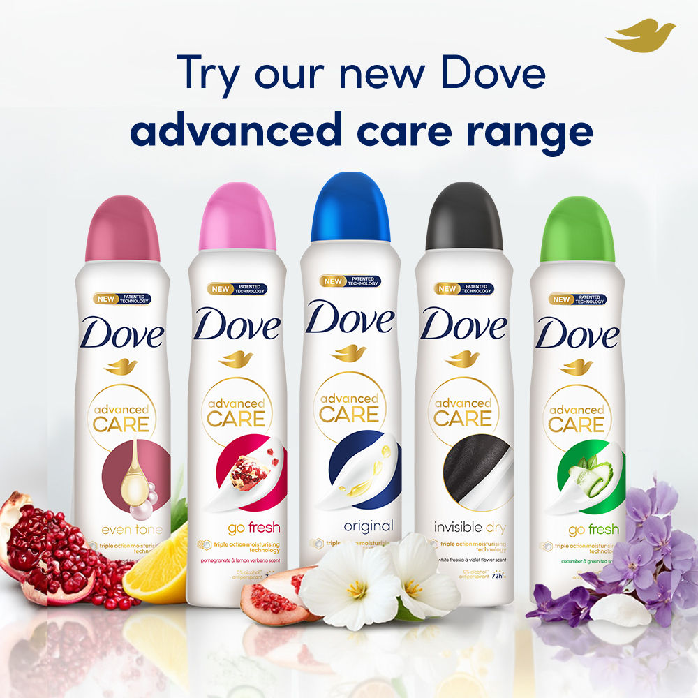 Dove Advanced Care Even Tone Deodorant Spray with Calendula and