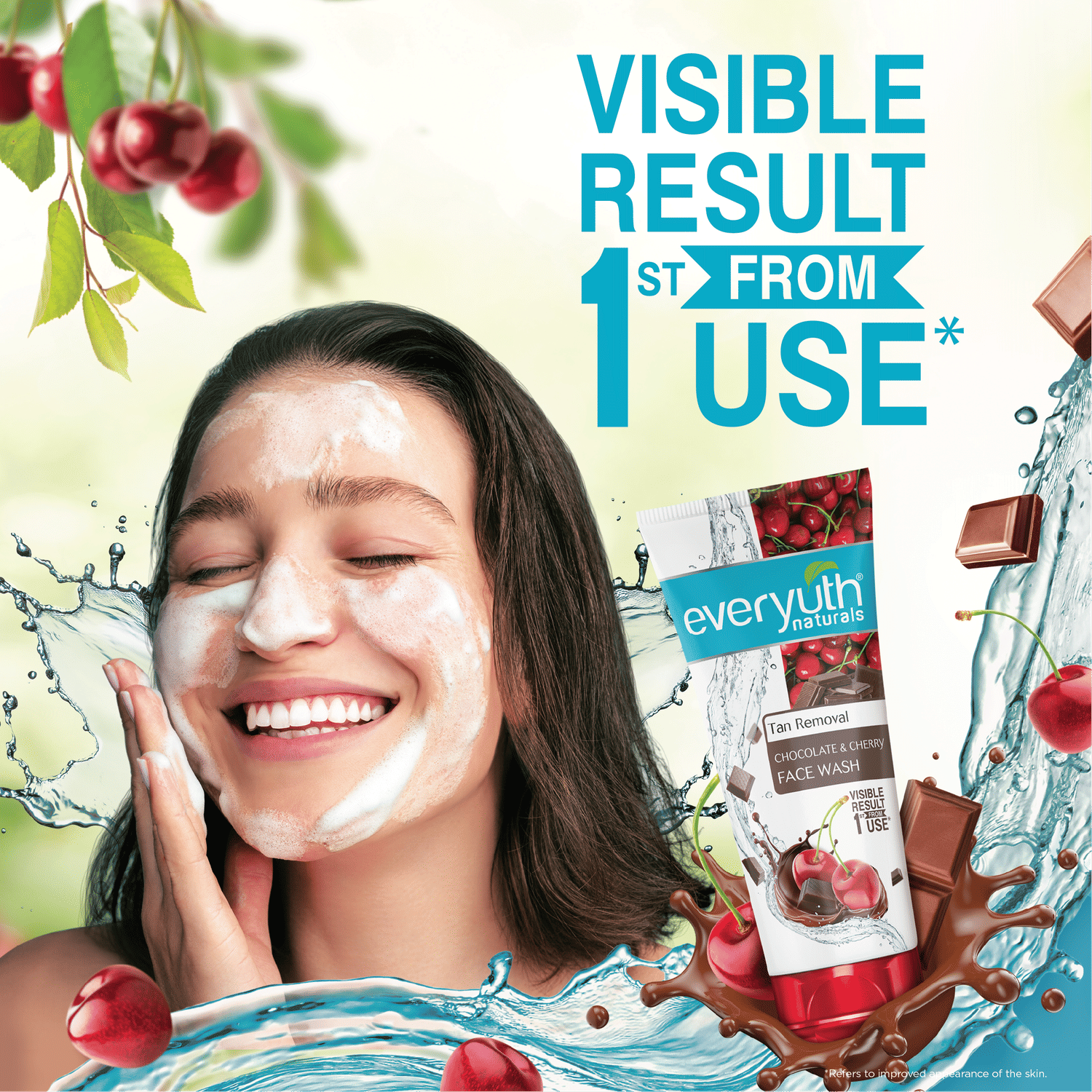 Naturals Choco Cherry Face Wash Tube 150 Gm
