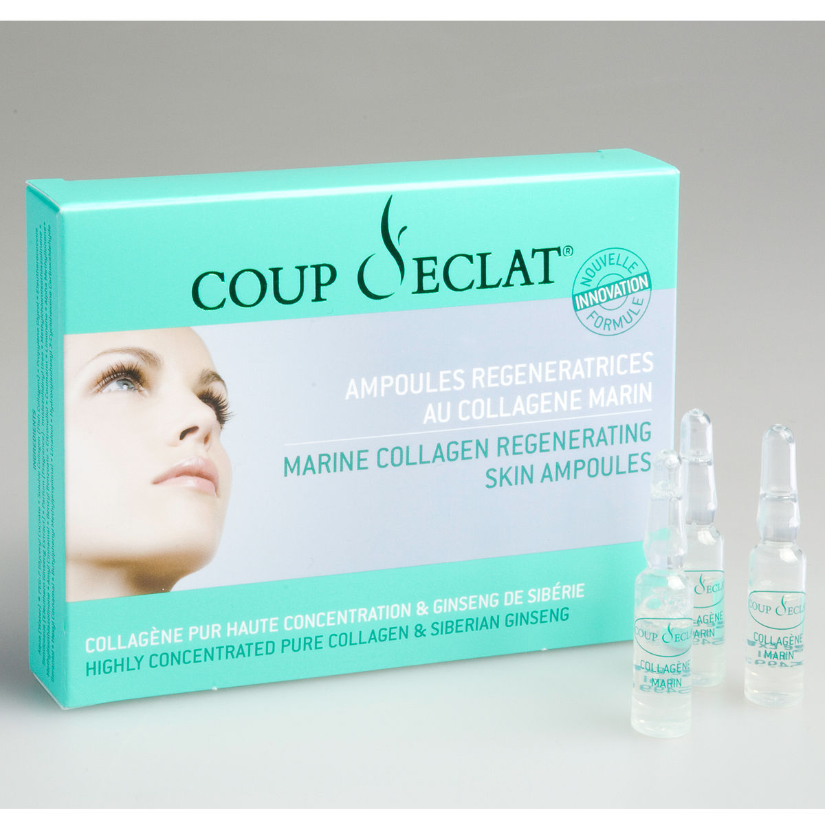 Buy Asepta Coup D'eclat Collagen Ampoules Box of 12 (12 x 1 ml) Online