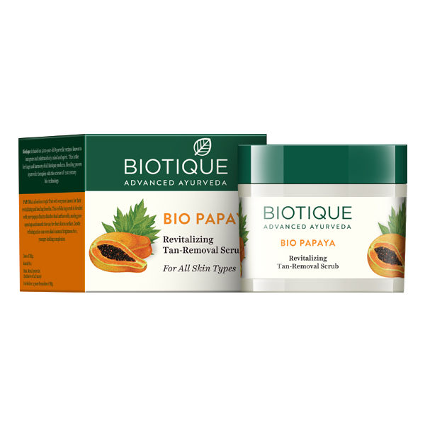 Buy Biotique Bio Papaya Revitalizing Tan-Removal Scrub (75 g) - Purplle