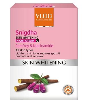 Buy VLCC Snigdha Skin Whitening Night Cream (50 g) - Purplle