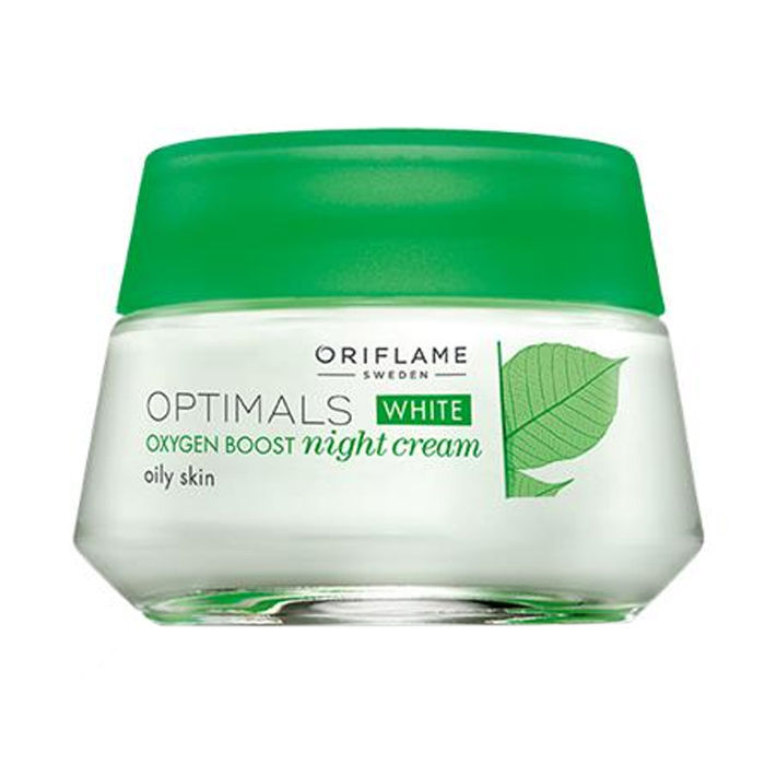 Buy Oriflame Optimals White Oxygen Boost Night Cream Oily Skin (50 ml) - Purplle