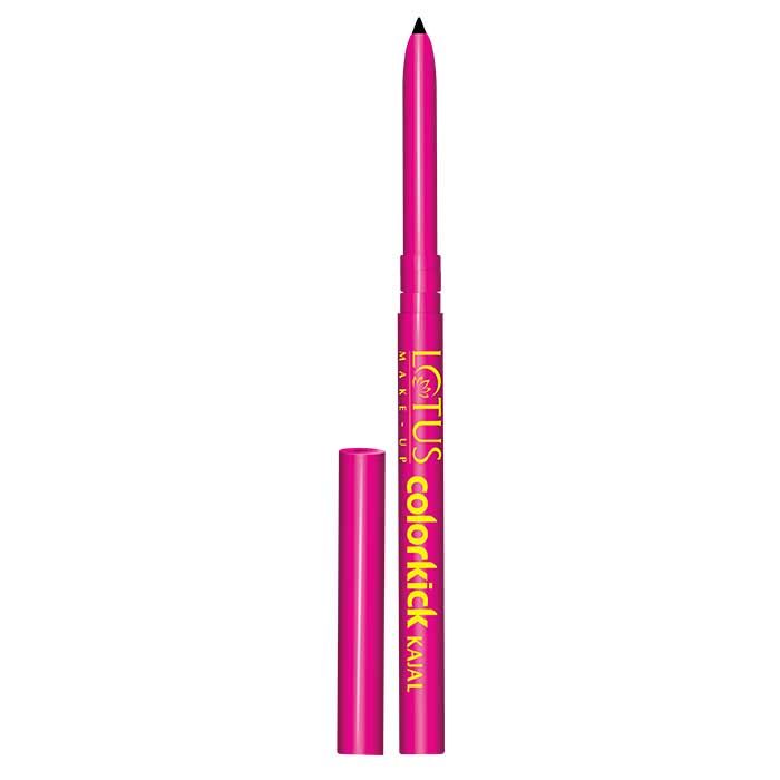 Buy Lotus Make-Up Colorkick Kajal Black | Pencil Stick | Smudge Proof | Water Proof | Natural Ingredients | 0.28g - Purplle