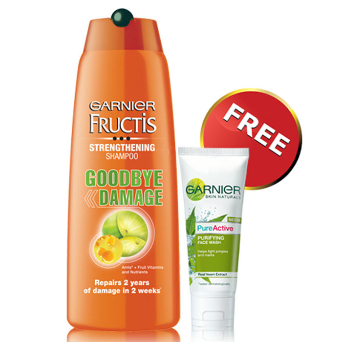 Buy Garnier Fructis Goodbye Damage Shampoo (175 ml)+ Free Garnier Pure