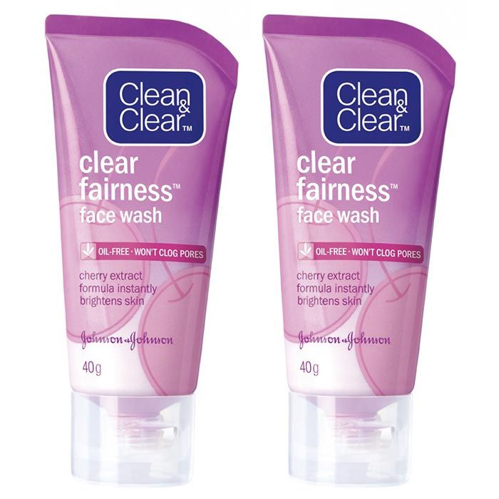Buy Clean & Clear Fairness Face Wash (40 g) (Pack Of 2) Online Purplle