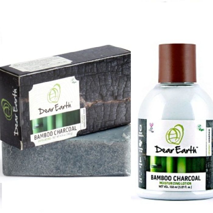 Buy Dear Earth Bamboo Charcoal Nourishing Lotion (150 ml) + Dear Earth