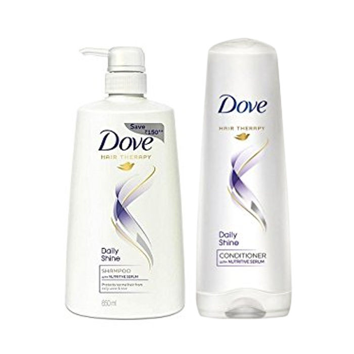Buy Dove Daily Shine Shampoo (650 ml) & Get Dove Daily Shine