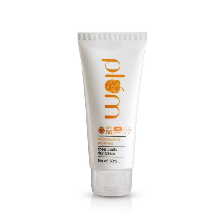 Plum Chamomile & White Tea Sheer Matte Day Cream SPF 50 (60 ml) 