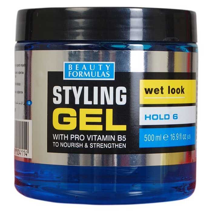 Buy Beauty Formulas Styling Gel Wet Look With Blue Provitamin B5 (500 ml) online at