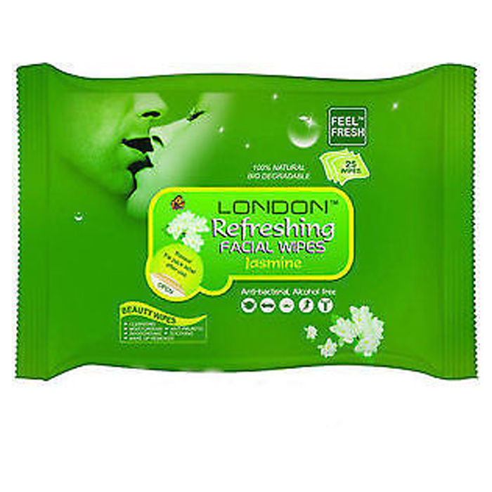 Buy London Refreshing Facial 25 Wipe Wet Face Tissue Cleansing Moisturising Jasmine online at