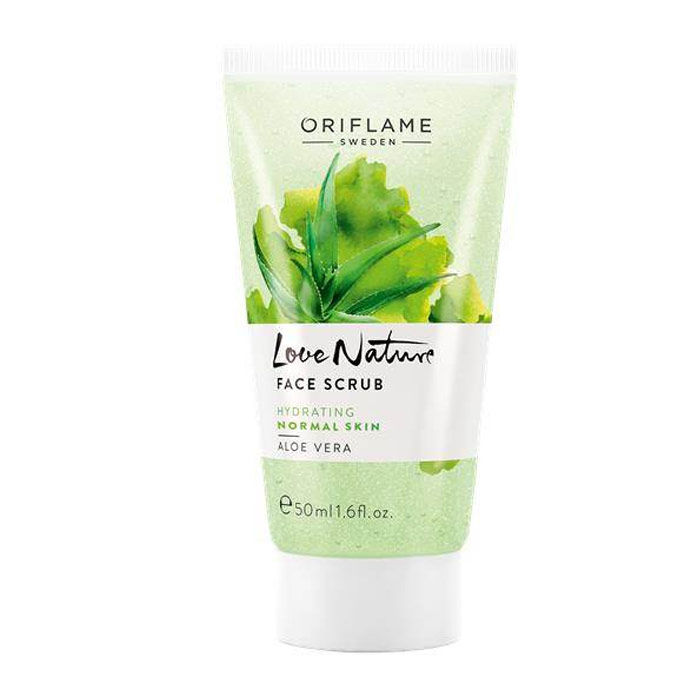 Buy Oriflame Love Nature Face Scrub Aloe Vera (50 ml) online at purplle