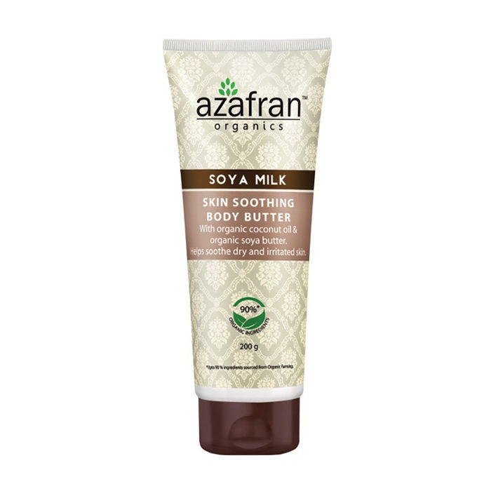 Azafran Organics Soya Milk Skin Soothing Body Butter 200 G Get fresh, clean and moisturized skin with every.