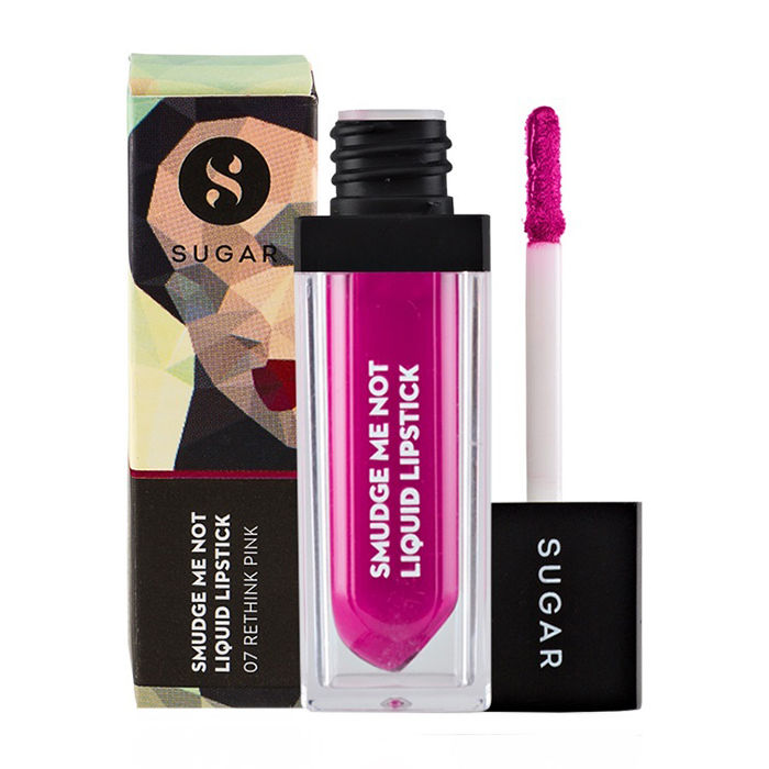 Buy SUGAR Cosmetics Smudge Me Not Liquid Lipstick - 07 Rethink Pink ...