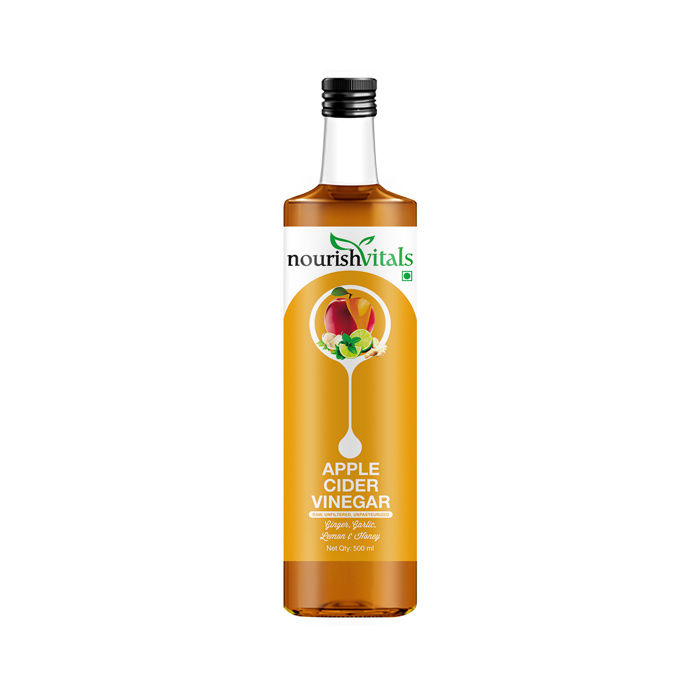 Buy NourishVitals Apple Cider Vinegar with Ginger, Garlic, Lemon and