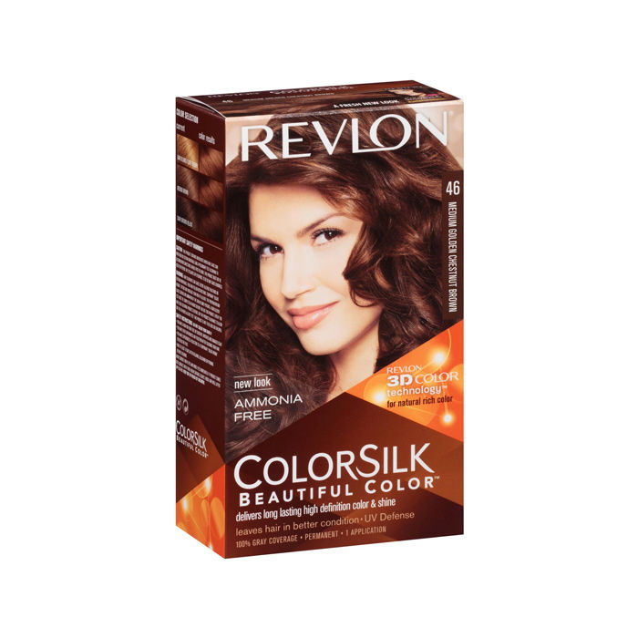 Revlon Colorsilk Medium Chestnut Golden Brown 46 Hair Color Free