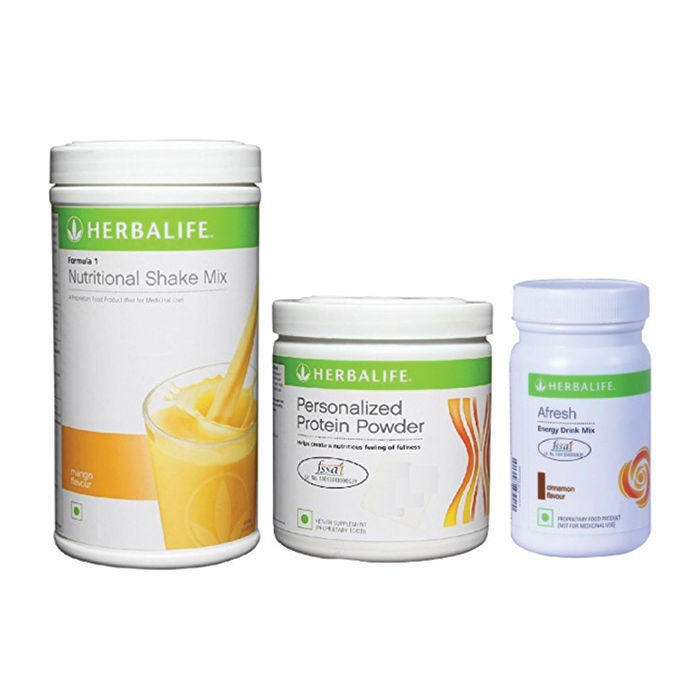 Herbalife Weight Loss Combo Mango, Protein Powder & Afresh Cinnamon