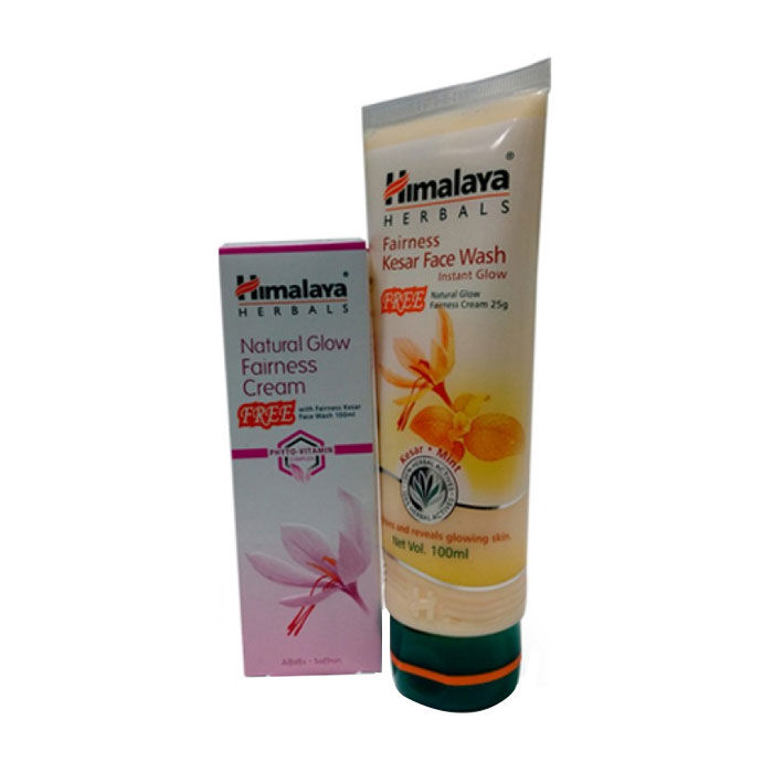 Buy Himalaya Fairness Kesar Face Wash 100 Ml Free Himalaya Herbals Natural Glow Fairness Cream 25 G Online At Purplle Com