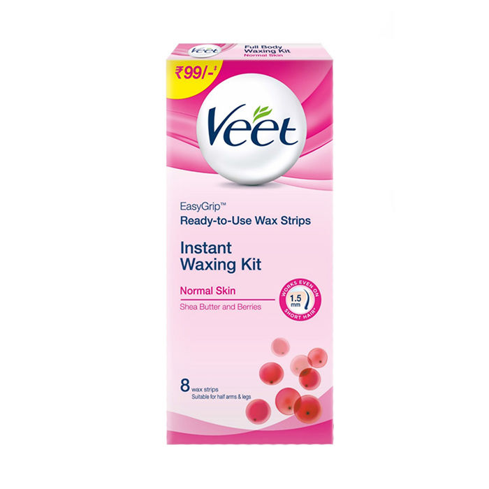 Veet Full Body Waxing Kit for Normal Skin 8 Strips