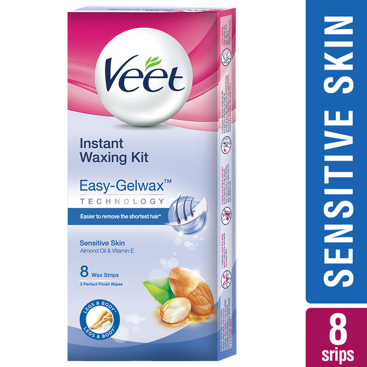 Veet Full Body Waxing Kit for Sensitive Skin 8 Strips