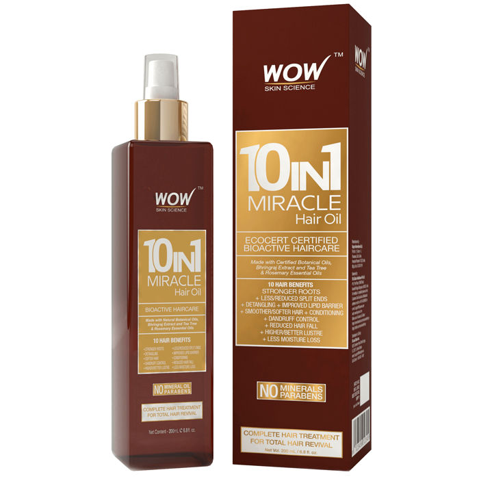 Wow 10 In 1 Miracle Hair Oil 200 Ml