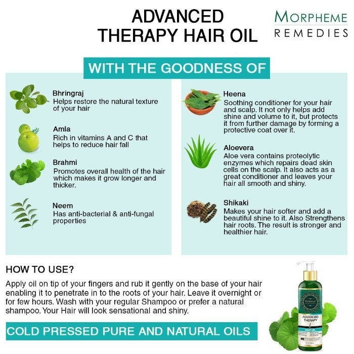 Morpheme Advanced Therapy Hair Oil 200 Ml Anti Hair Fall Hair