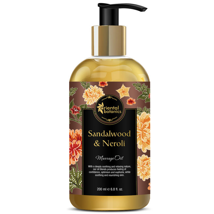 Oriental Botanics Sandalwood & Neroli Body Massage Oil (200 ml) 
