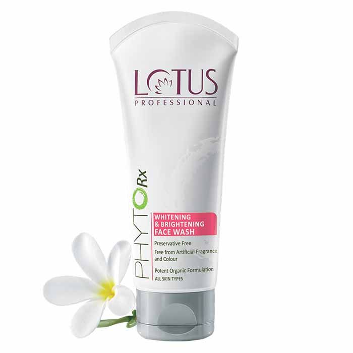 Lotus Herbals Phyto Rx Whitening Brightening Face Wash 80 G Their gentle and effective cleansing action cleans your skin to the deeper layers without stripping off your skin's moisture! lotus professional phyto rx whitening brightening face wash 80 g