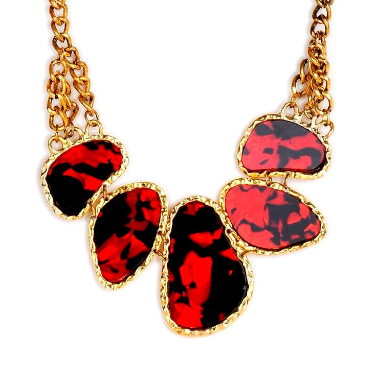 Red Fashion Necklace 2024 www.alhudapk