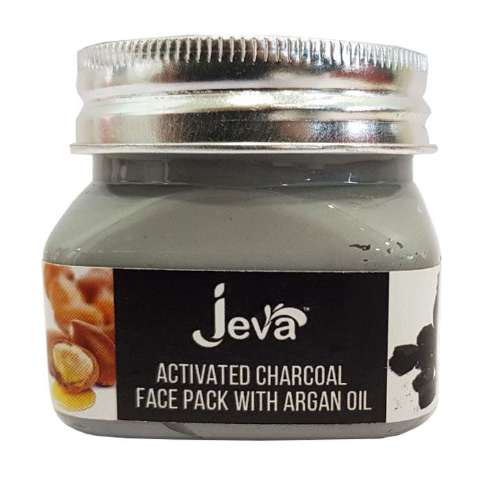 Jeva Activated Charcoal Face Pack With Argan Oil (100 g)