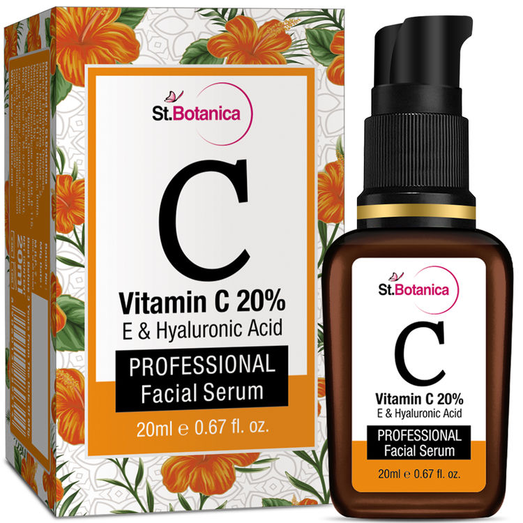 St.Botanica Vitamin C 20 + Vitamin E & Hyaluronic Acid Facial Serum