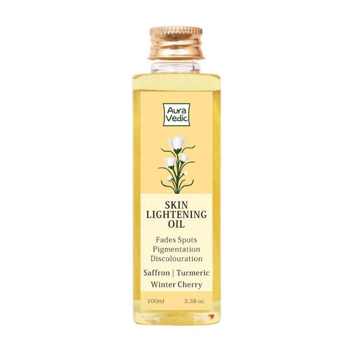 Buy Auravedic Skin Lightening Oil with Saffron, Turmeric 