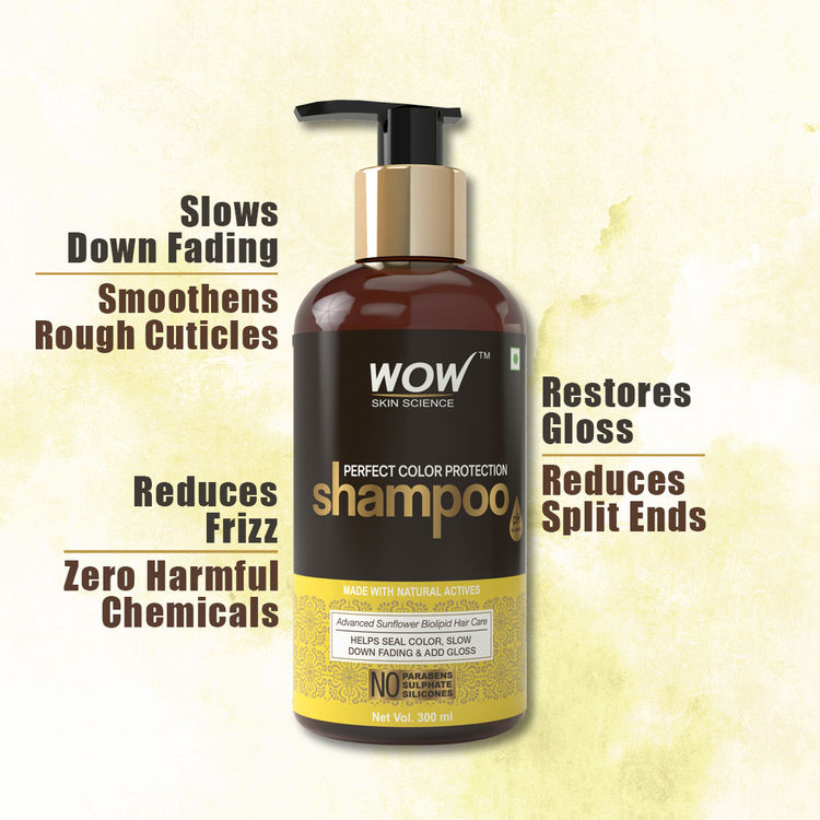 1.Wow Skin Science Perfect Colour Protection Shampoo