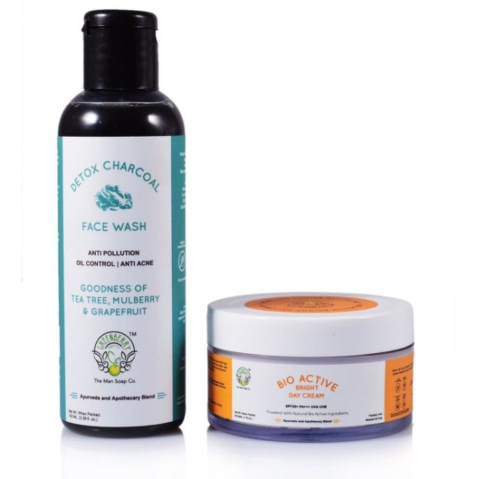 Buy Greenberry Organics Detox Charcoal Face Wash with Bio Active Bright