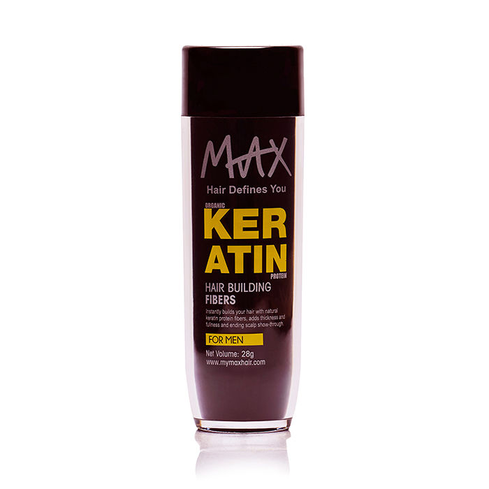 Max Keratin Hair Building Fibers For Men Dark Brown 28 G