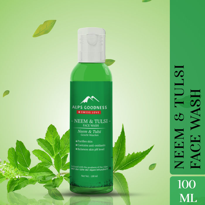 Alps Goodness Facewash Neem Tulsi I started using this product three months back when my oily, acne prone skin started breaking out. alps goodness mild gentle facewash neem tulsi 100 ml