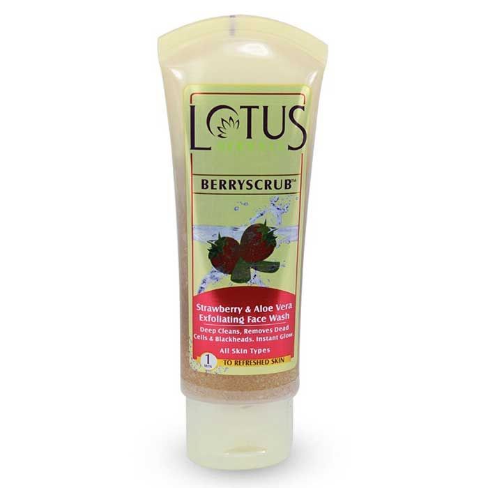 lotus face scrub