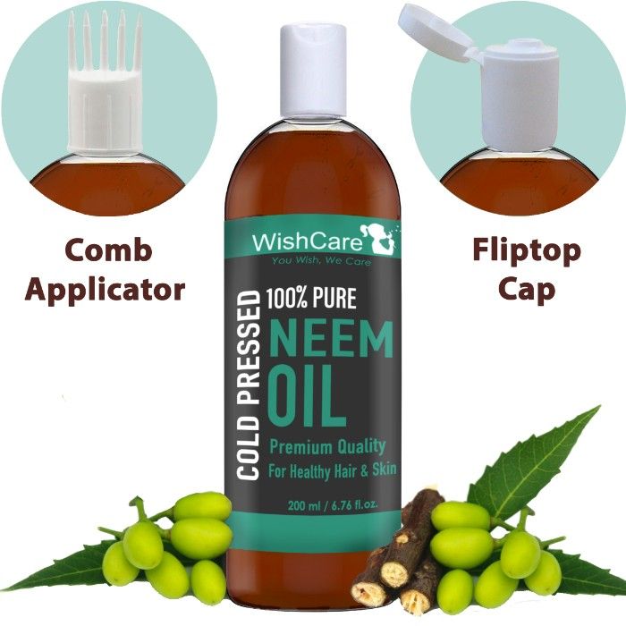 Wishcare 100 Pure Wild Crafted Cold Pressed Neem Oil 200 Ml