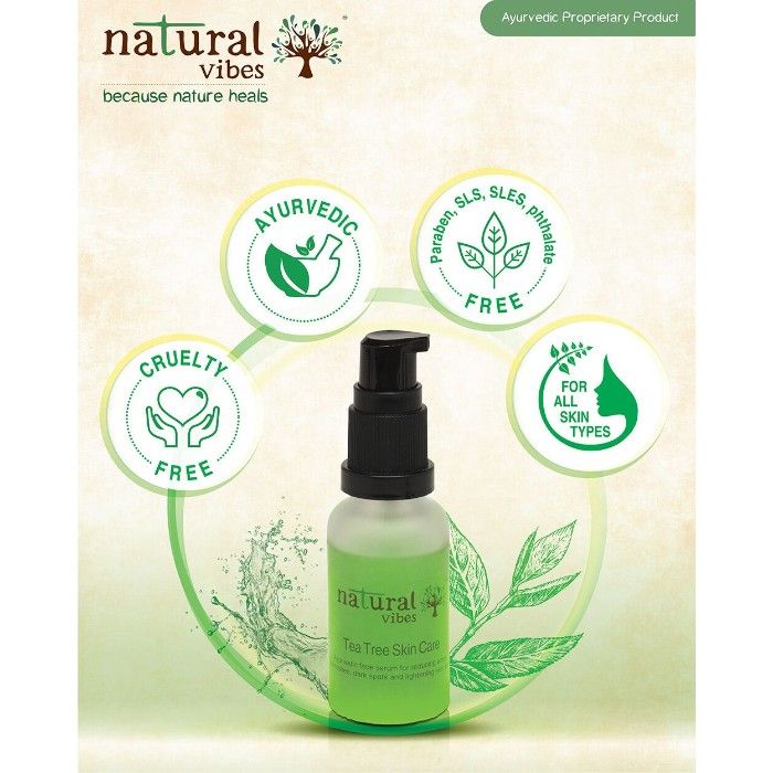 Natural Vibes Ayurvedic Tea Tree And Activated Charcoal Anti Acne