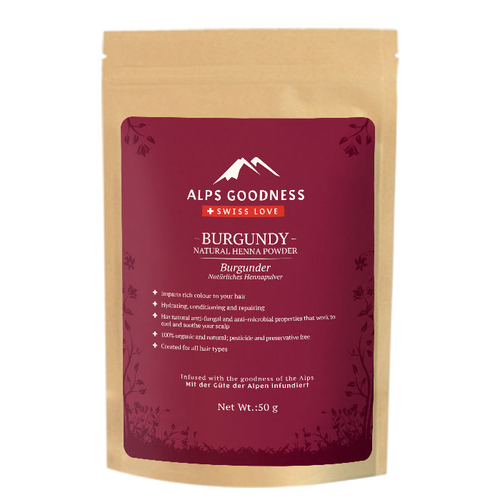 Alps Goodness Natural Henna Powder Burgundy 50 G